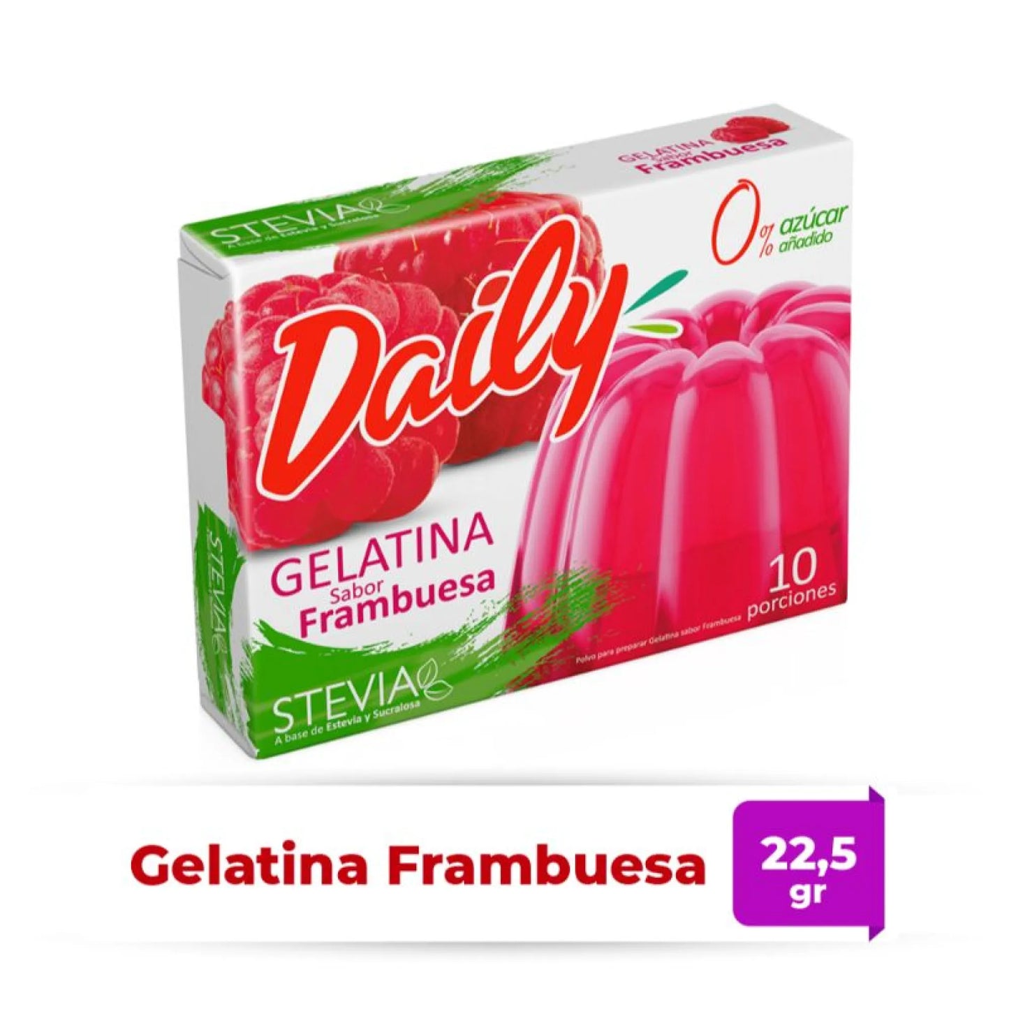 Gelatina Frambuesa Daily 22 Gr
