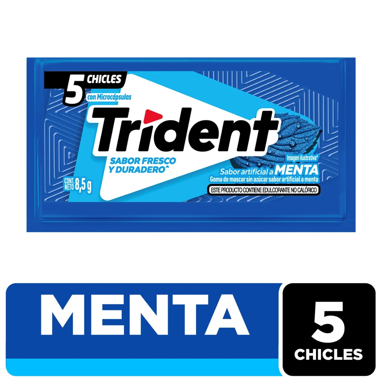 Chicle Sabor Menta Trident 8 Gr