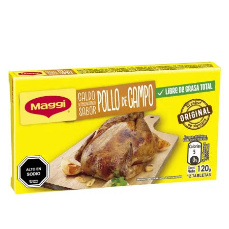 Caldo Sabor Pollo de Campo 12 Un Maggi 120 Gr