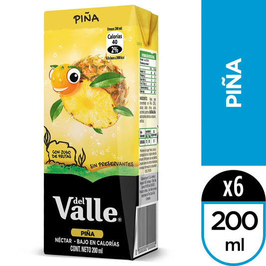 Pack Néctar Andina del Valle Piña 6 Un 200 ml