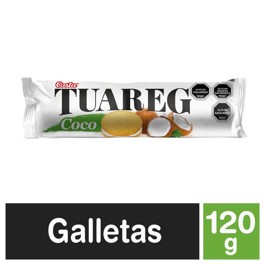 Galletas Costa Tuareg con Crema Coco 120 g