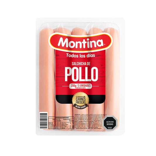 Salchicha de Pollo Montina 5un 250g