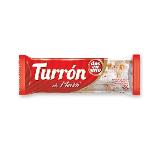 Turrón de Maní Dos en Uno 45 Gr