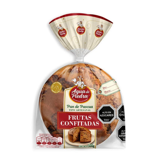 Agua De Piedra Pan de Pascua Frutas Confitadas 500 Gr