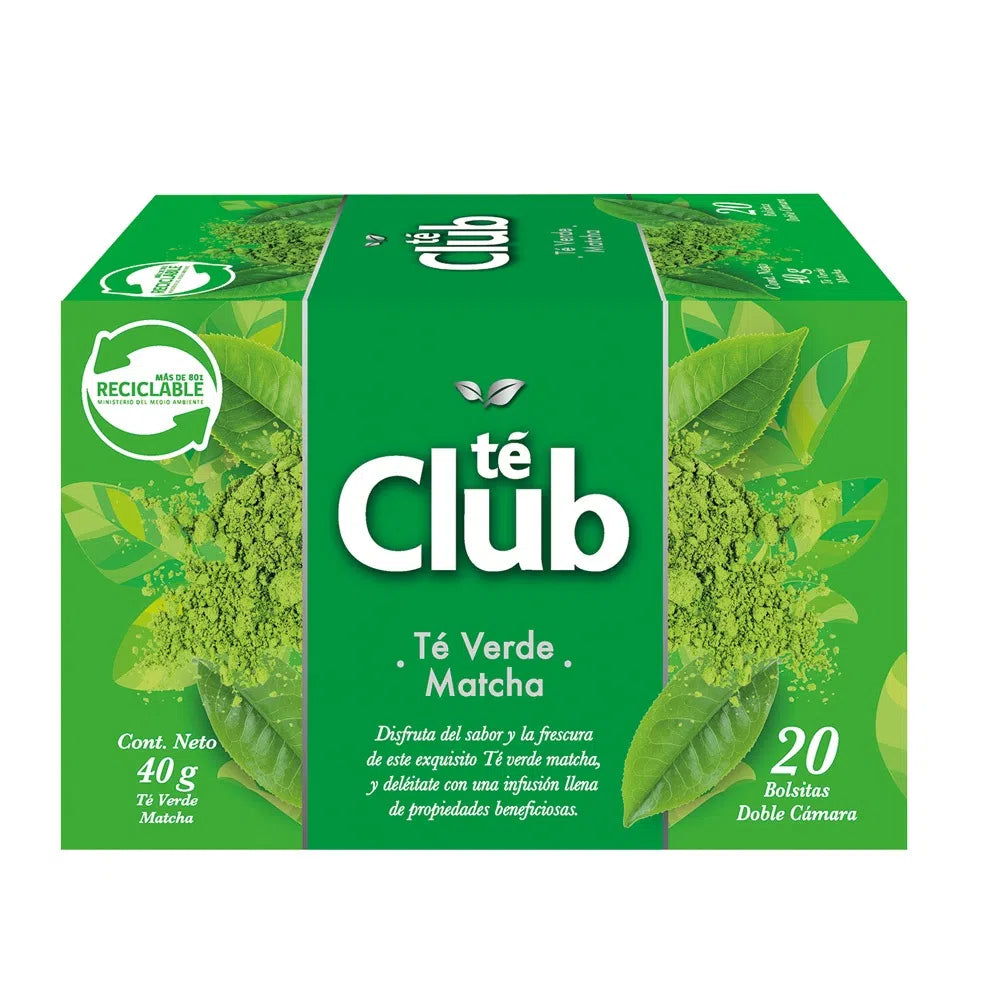 Té Club Verde Matcha 20 Un