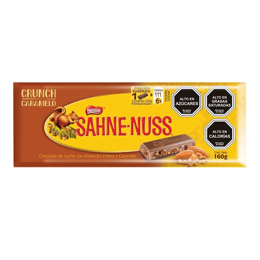 Chocolate Sahne - Nuss Crunch Caramelo 160 Gr