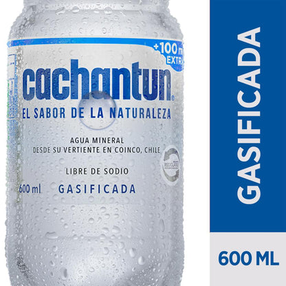 Agua Mineral Con Gas Cachantun 600 ml
