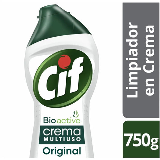 Limpiador En Crema Cif Bioactive Original 750 Gr