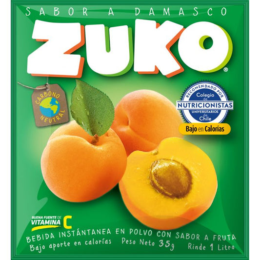 Jugo en Polvo Zuko Damasco 20 Gr
