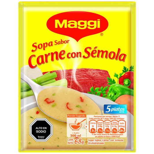 Sopa Carne Con Sémola Maggi 68 Gr