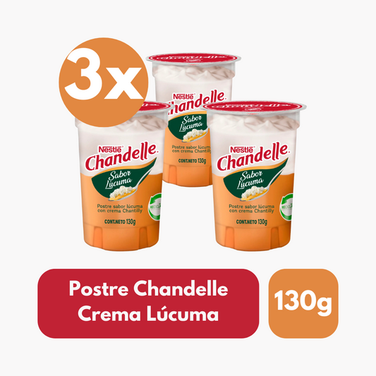 Pack 3 Un Chandelle Nestlé Crema Lúcuma 130 g