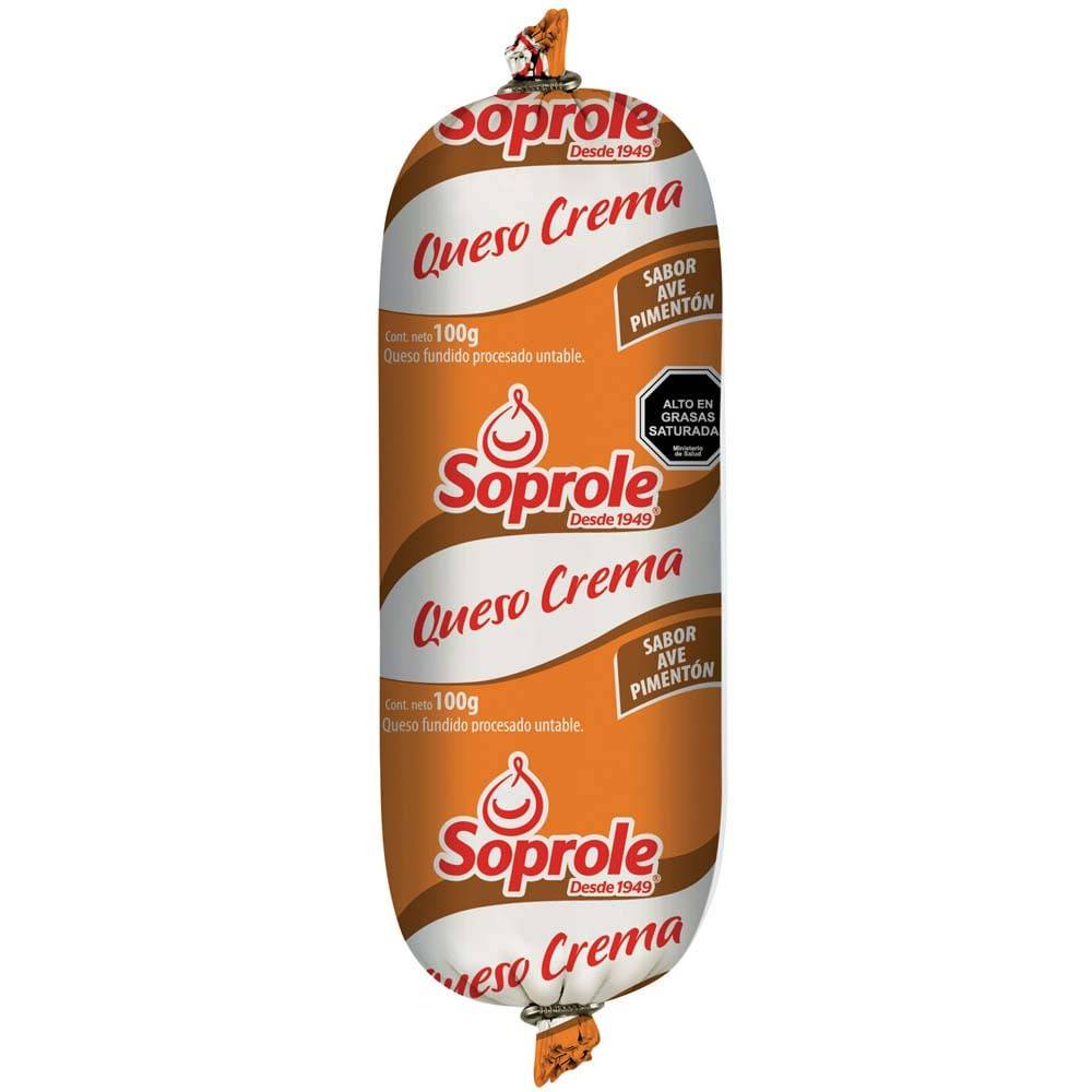 Queso Crema Ave Pimenton Soprole 100 Gr