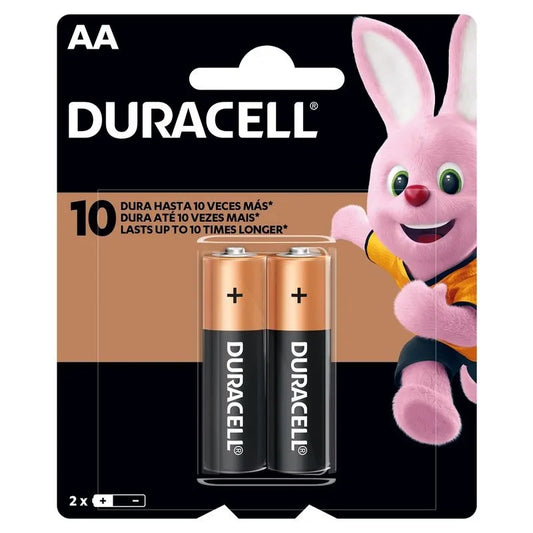 Pilas Alcalinas Duracell AA 2 un