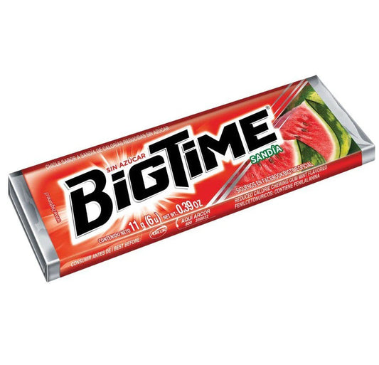 Chicle Bigtime Sabor Sandia 11 Gr