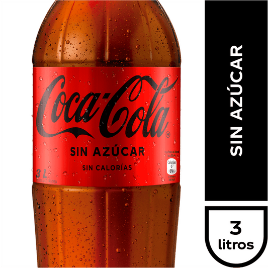 Bebida Coca Cola Zero Desechable 3.0 Lt