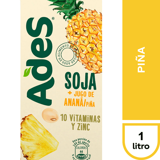 Jugo de Soja Piña Ades 1L