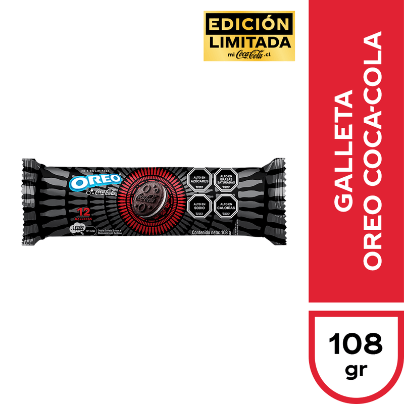 Galleta Oreo Sabor Coca Cola 108 g