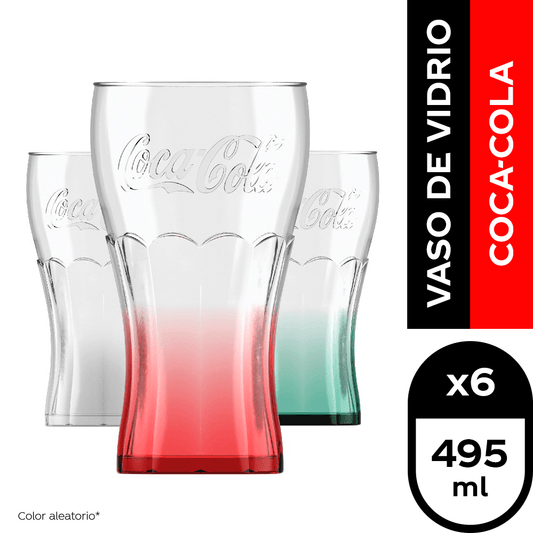 Vaso Coca-Cola Chile 6 x 495 ml