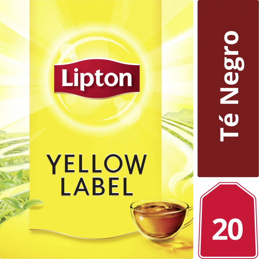 Té Negro Lipton Yellow Label 20 Bolsitas