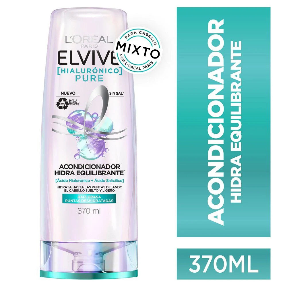 Acondicionador  Elvive Hialurónico Pure 370 ml