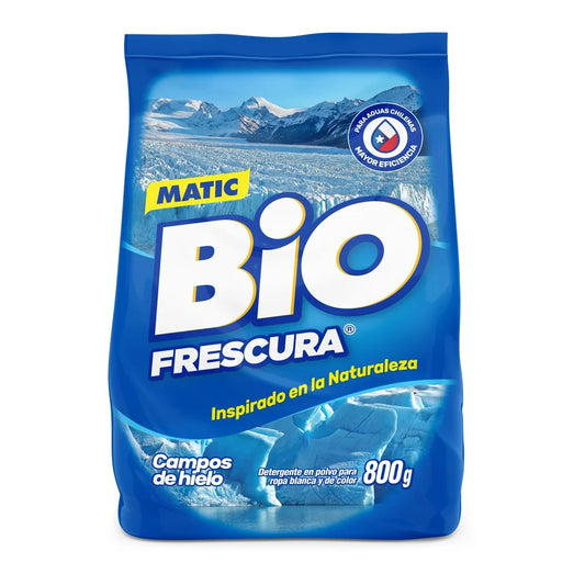 Detergente En Polvo Bio Frescura Campos de Hielo 800 Gr