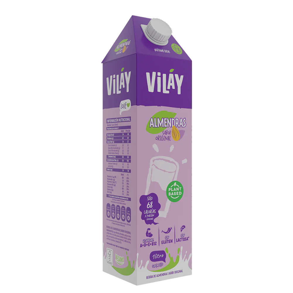 Bebida Vegetal Vilay Almendras Sabor Original 1 Lt