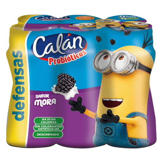 Pack 6 Un Probiotico Calán Mora 90 Ml