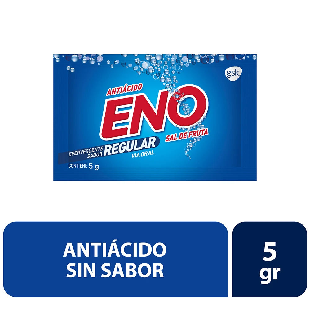 Sal De Fruta Eno Antiácido Sin Sabor 5 Gr