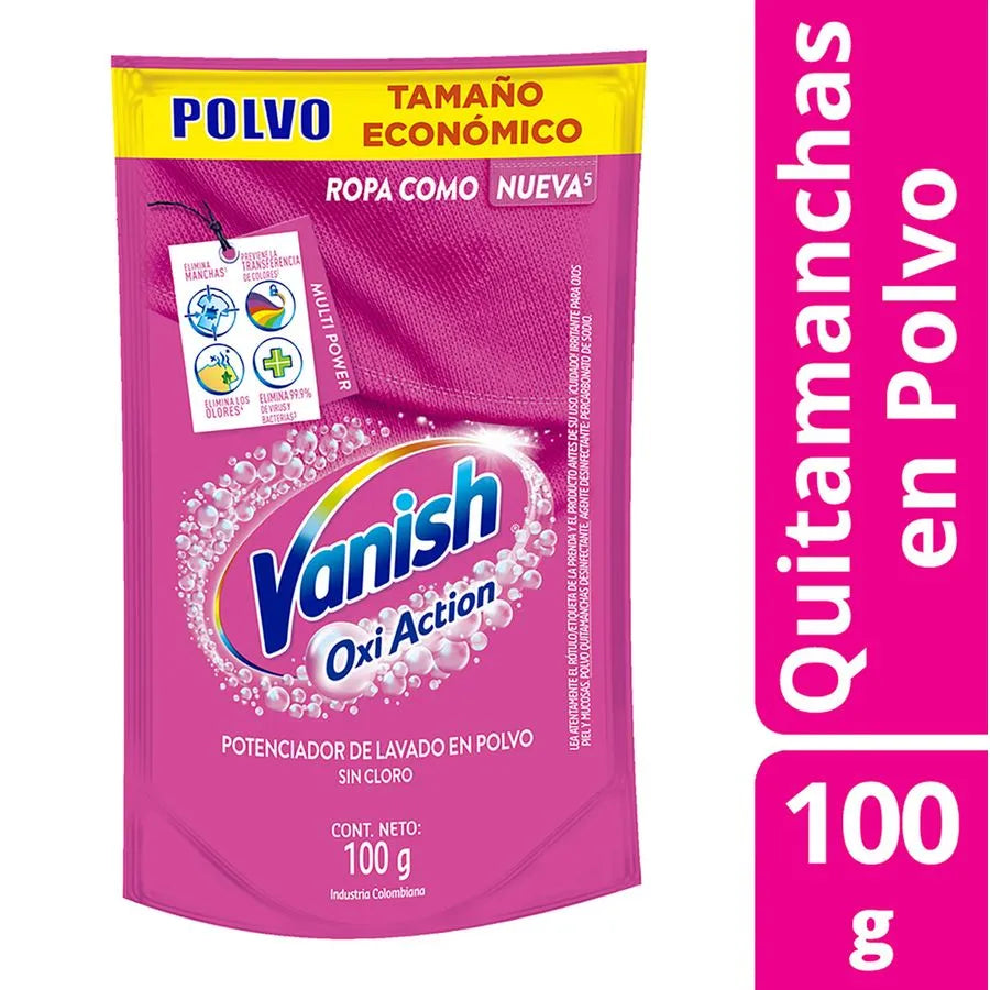 Quitamanchas Vanish Polvo Rosa Doypack 100 g
