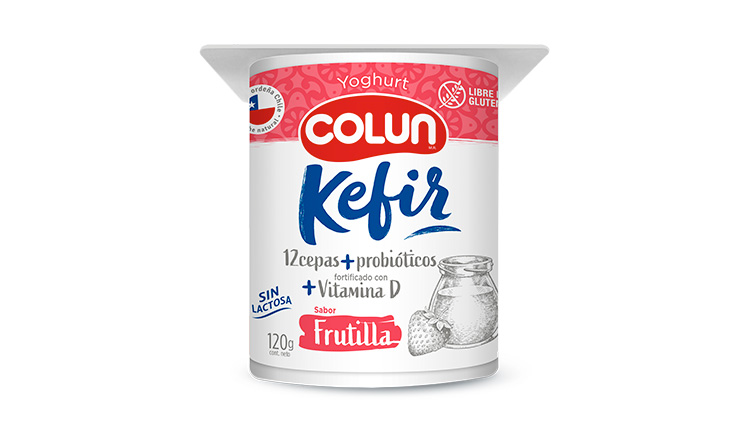 Yoghurt Colun Kefir Frutilla 120 Gr