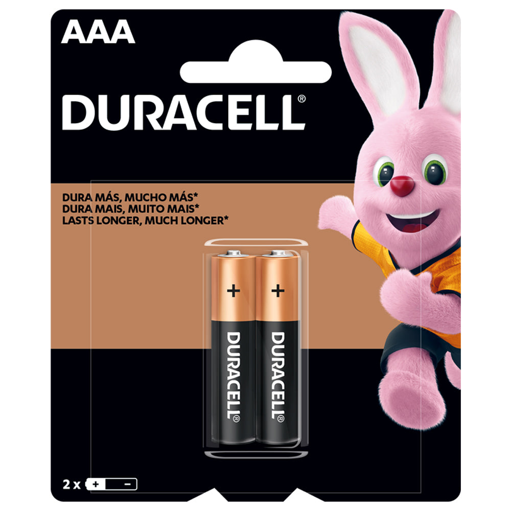 Pilas Alcalinas Duracell AAA 2 un