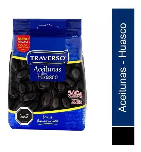 Aceitunas Huasco Traverso 500 Gr