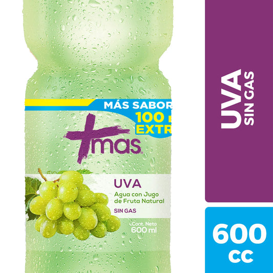 Agua Saborizada Mas Uva 600 ml