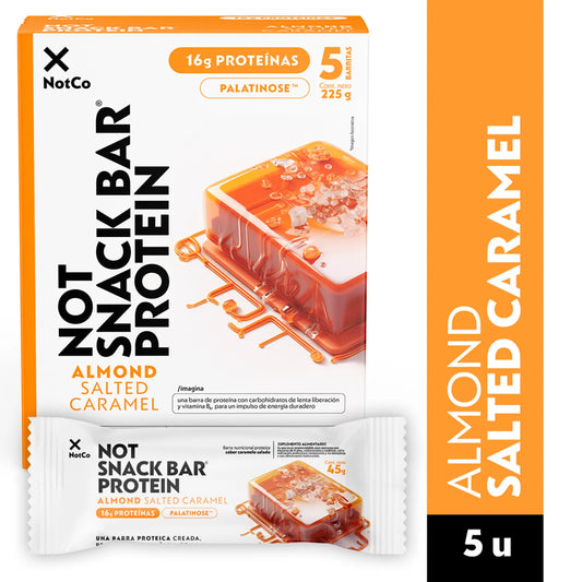 Barra de Proteína NotSnack Bar Almond Salted Caramel 45 g 5 un.