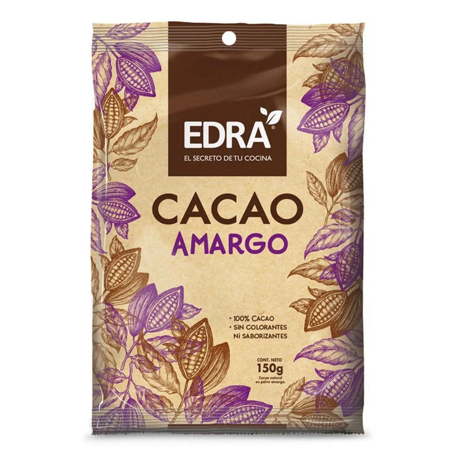 Cacao Amargo Edra 200 Gr