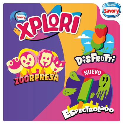 Helado Savory Xplori  Espectrolado 68 Gr