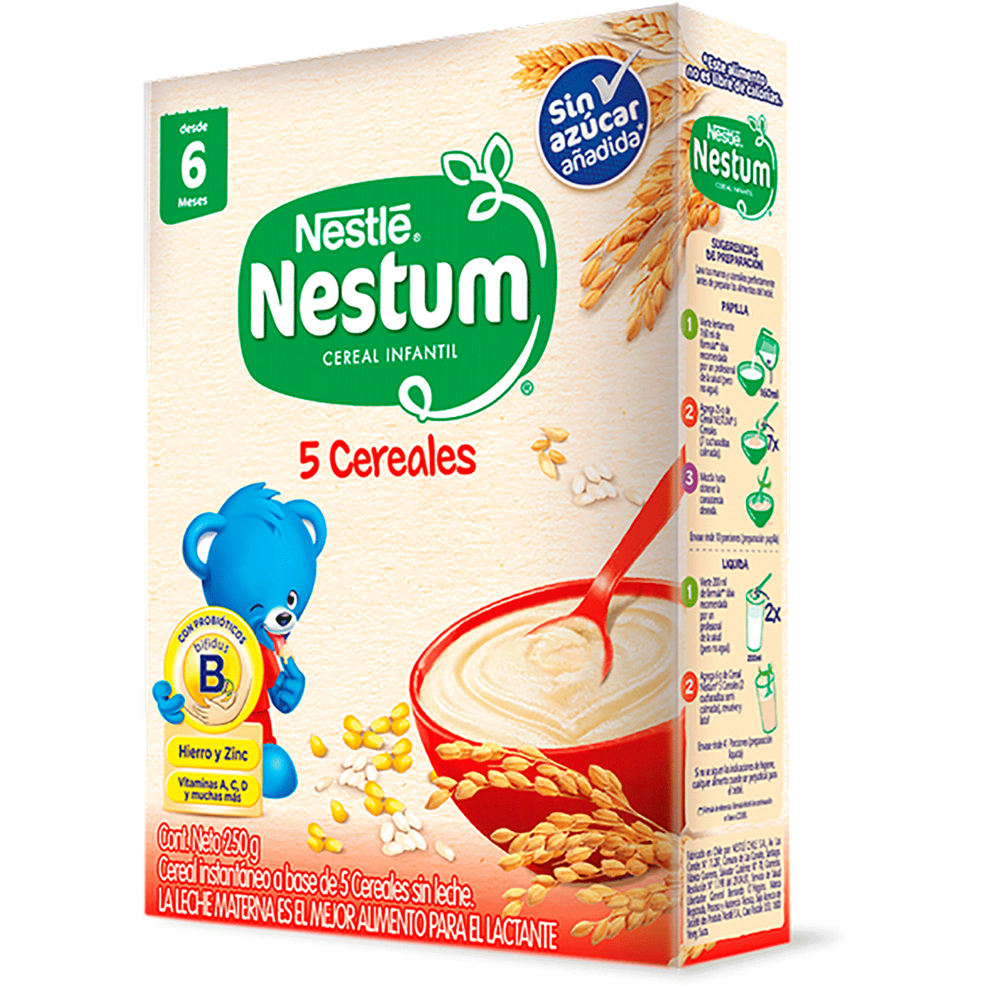 Cereal Infantil Nestum 5 Cereales 250 Gr