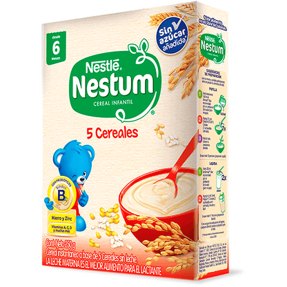 Cereal Infantil Nestum 5 Cereales 250 Gr