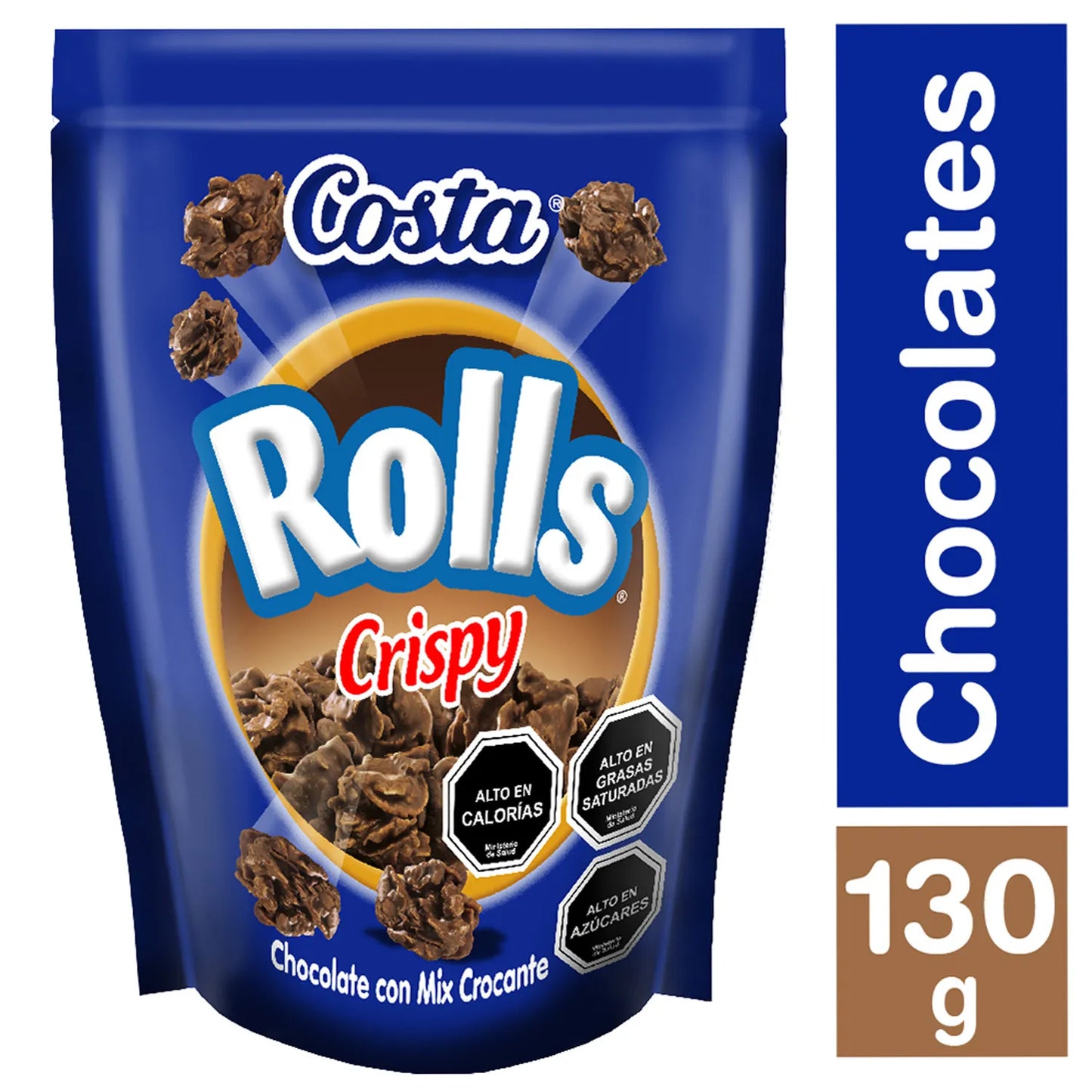 Rolls Crispy Mix Chocolate Crocante 130 Gr