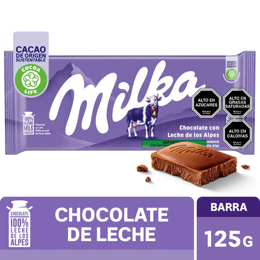 Chocolate De Leche Milka 125 g