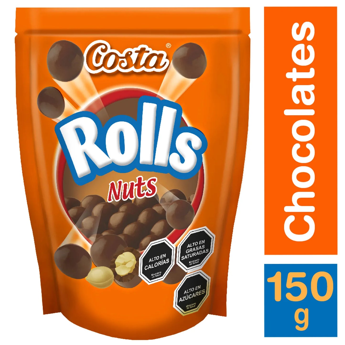 Chocolate de Leche Rolls Nuts 150 Gr