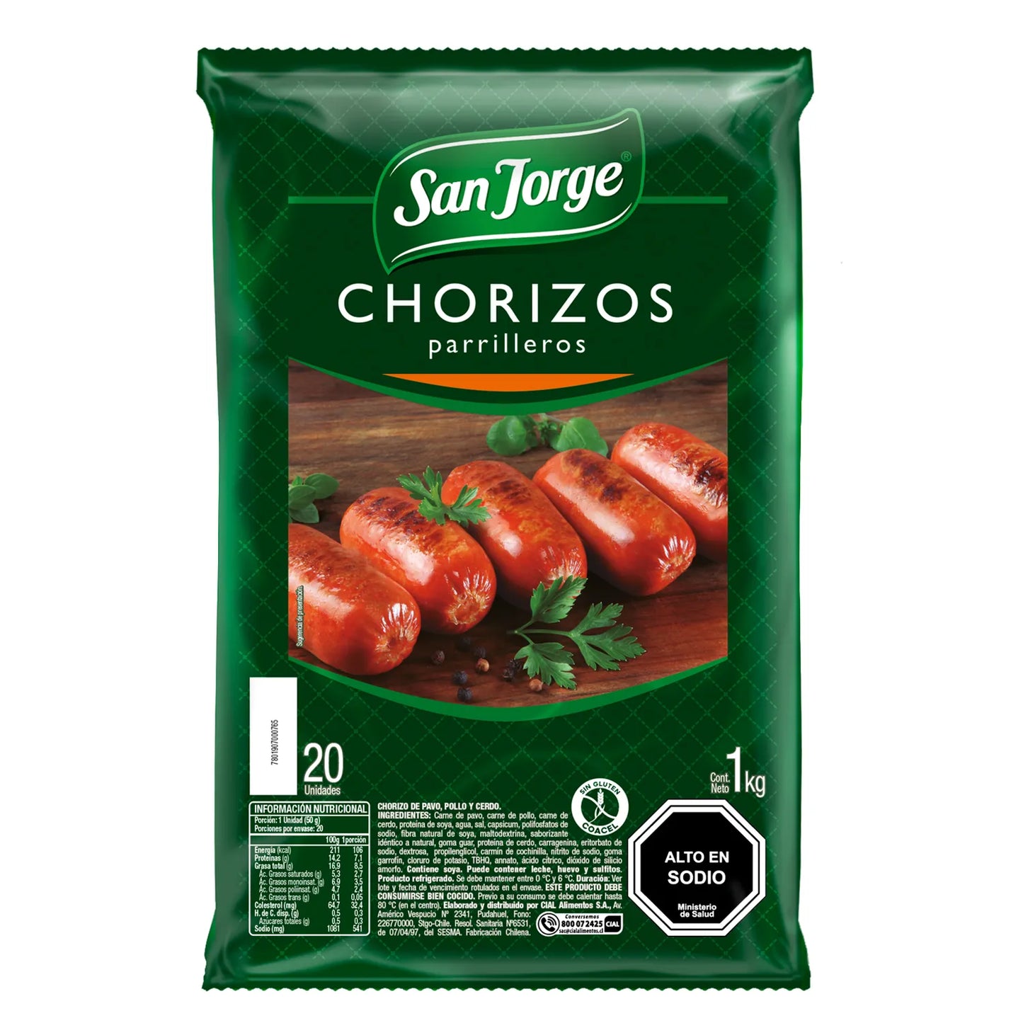 Chorizos San Jorge 1 Kg