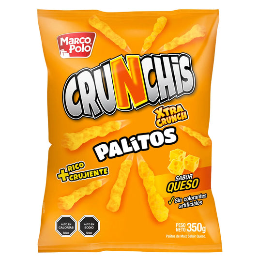 Crunchis Sufles Queso Mr Polo 350 Gr
