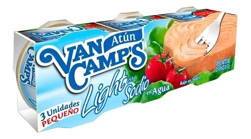 Atún Lomitos en Agua Light en Sodio Van Camp's 3 un 80 g c/u
