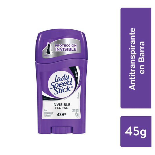Lady Speed Stick Desodorante en Barra Invisible Floral 45 gr