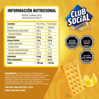 Galletas Club Social Mantequilla 216 g