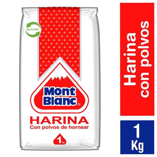 Harina Mont Blanc con Polvos 1 Kg