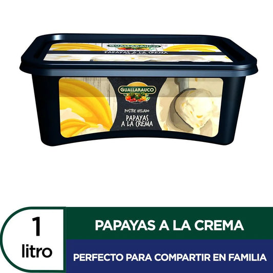 Helado Guallarauco Papayas a la Crema 585 Gr