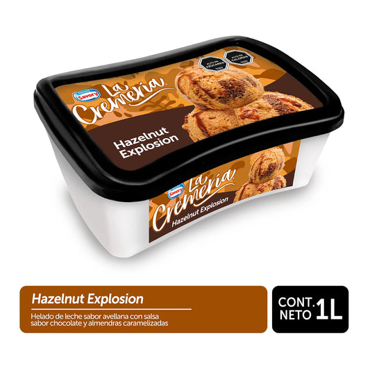 Helado La Cremería Hazelnut Explosión Savory 1 L