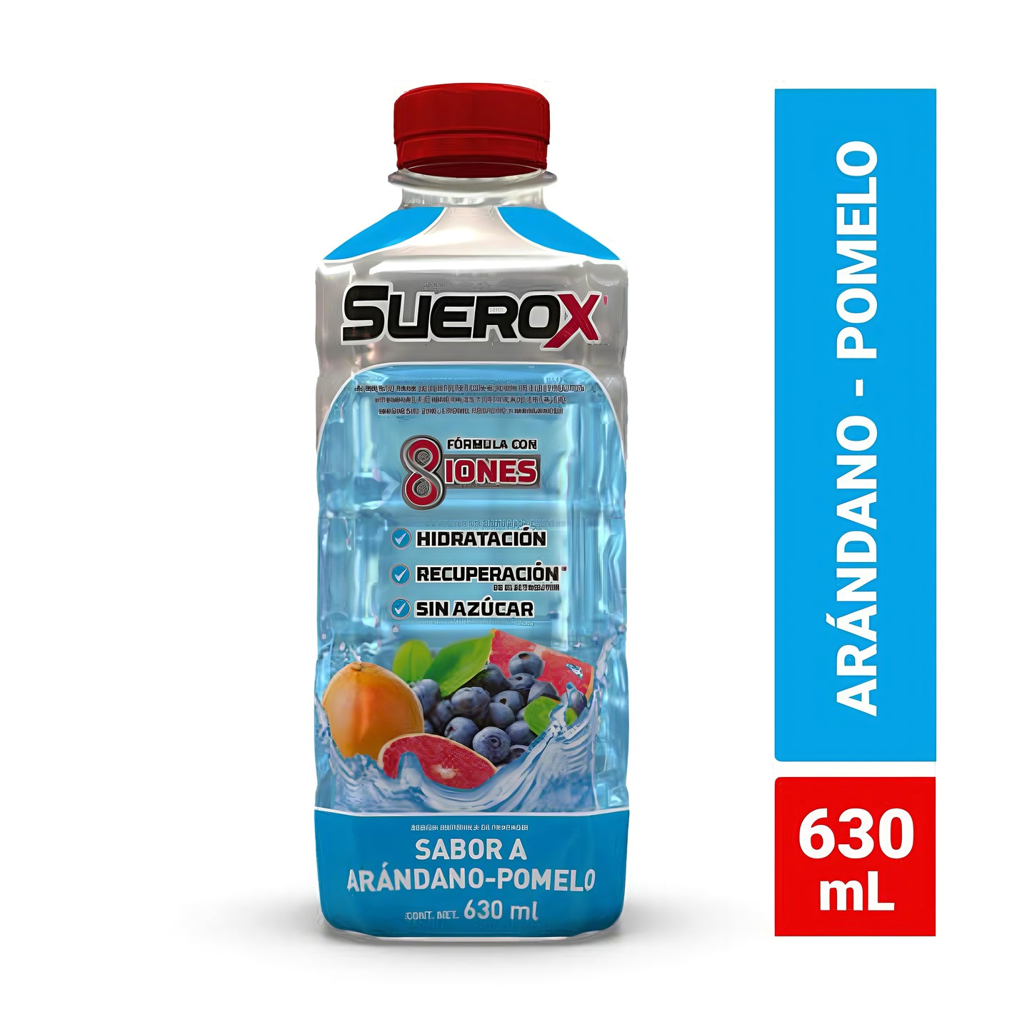 Bebida Isotónica 8 Iones Arándano Pomelo Suerox 630ml